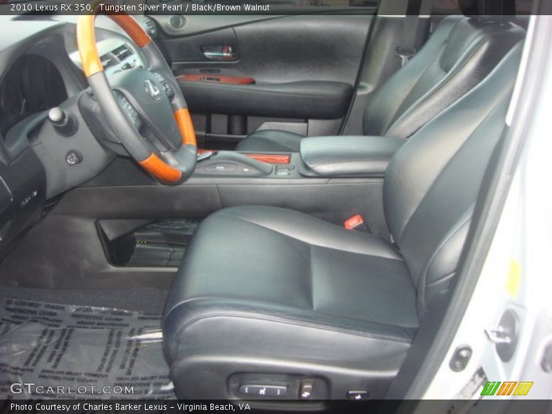 Tungsten Silver Pearl / Black/Brown Walnut 2010 Lexus RX 350