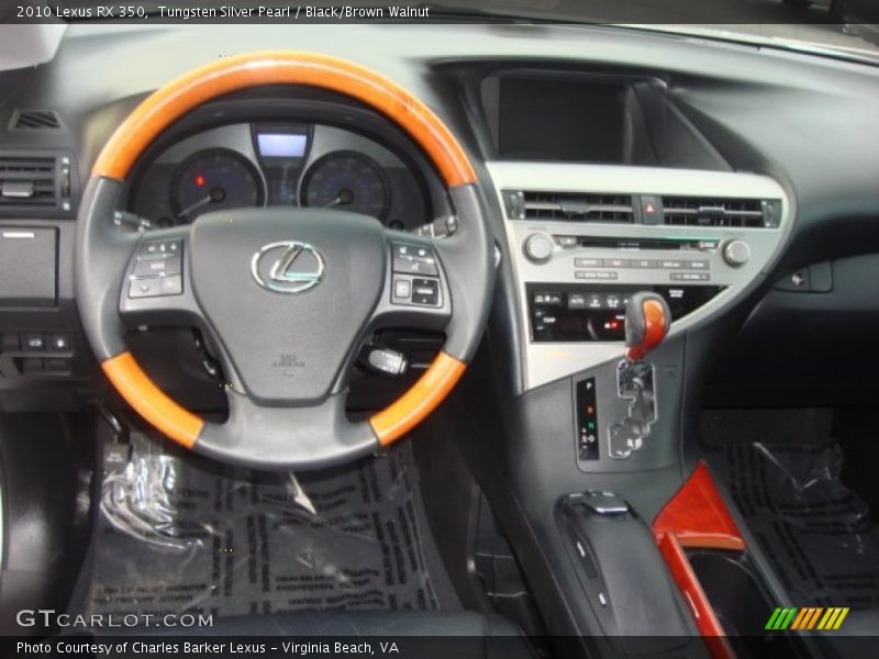 Tungsten Silver Pearl / Black/Brown Walnut 2010 Lexus RX 350