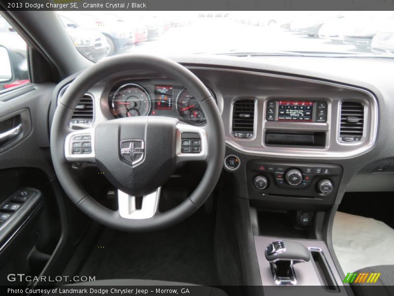 Granite Crystal / Black 2013 Dodge Charger SE