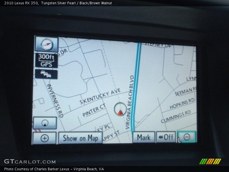 Tungsten Silver Pearl / Black/Brown Walnut 2010 Lexus RX 350