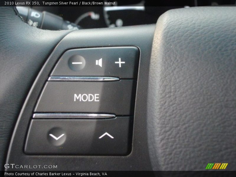 Tungsten Silver Pearl / Black/Brown Walnut 2010 Lexus RX 350