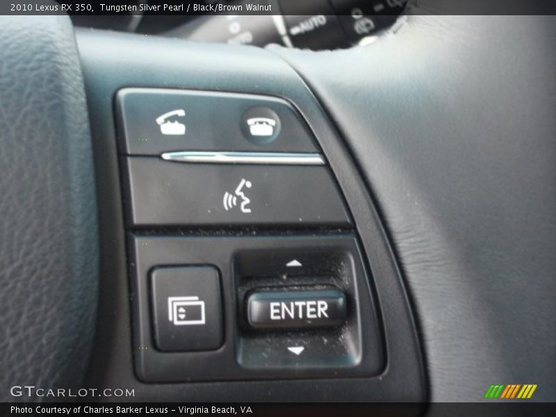 Tungsten Silver Pearl / Black/Brown Walnut 2010 Lexus RX 350