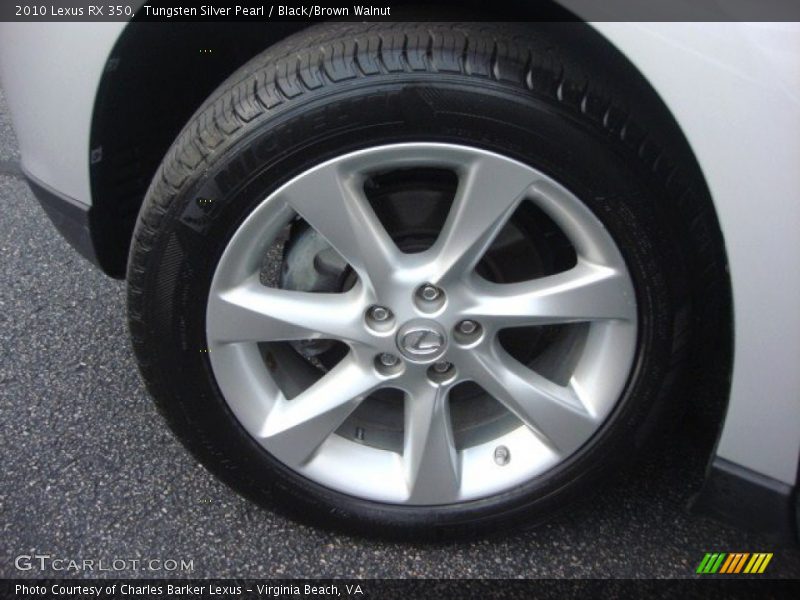 Tungsten Silver Pearl / Black/Brown Walnut 2010 Lexus RX 350