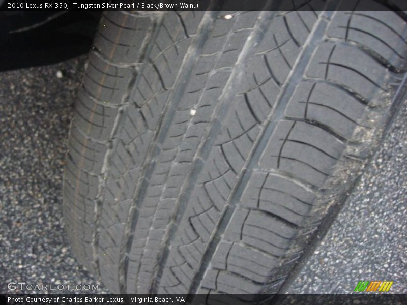 Tungsten Silver Pearl / Black/Brown Walnut 2010 Lexus RX 350