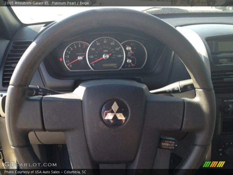 Platinum Pearl / Beige 2005 Mitsubishi Galant ES