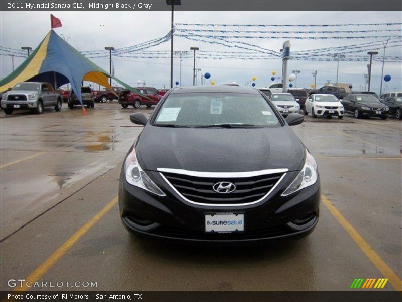 Midnight Black / Gray 2011 Hyundai Sonata GLS