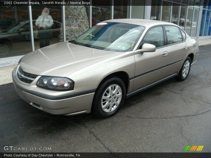 Front 3/4 View of 2003 Impala 