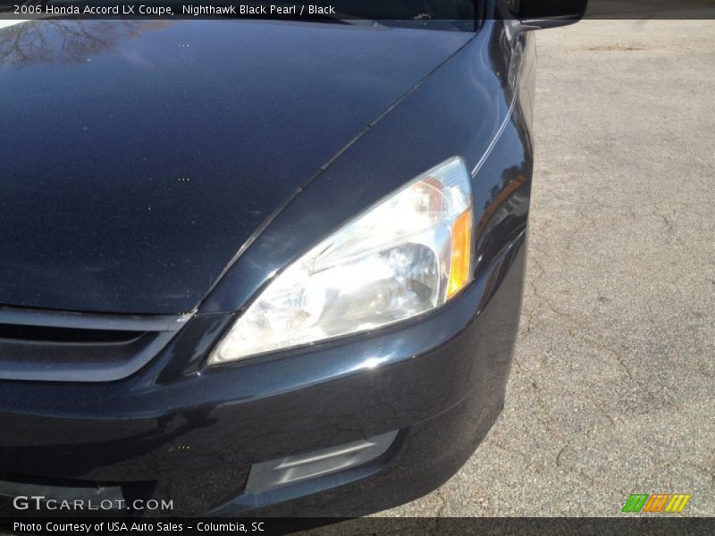 Nighthawk Black Pearl / Black 2006 Honda Accord LX Coupe