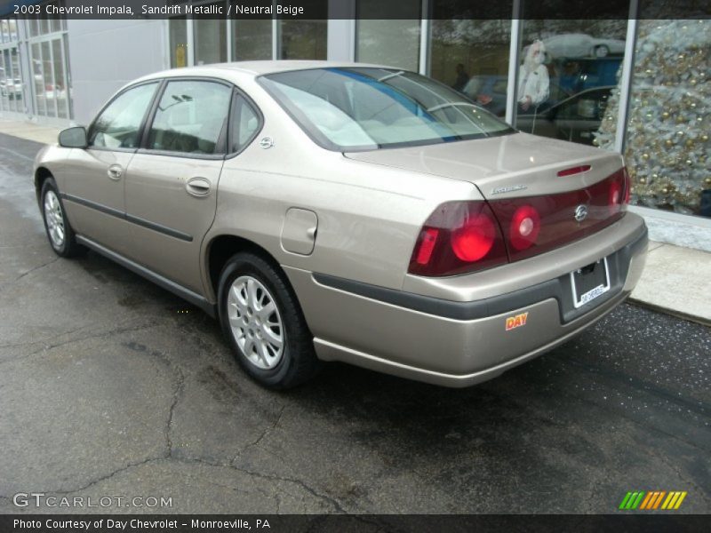 Sandrift Metallic / Neutral Beige 2003 Chevrolet Impala