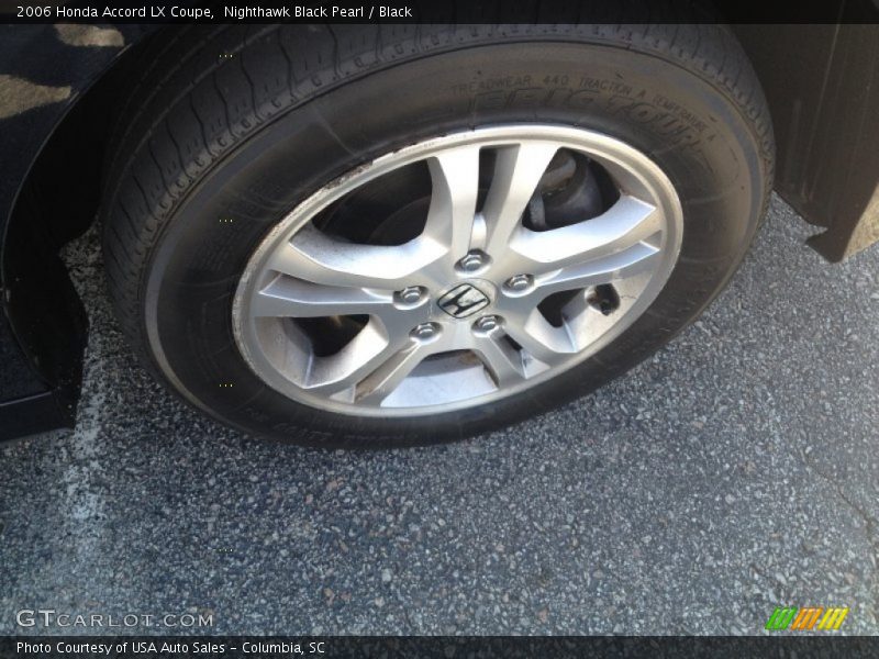 Nighthawk Black Pearl / Black 2006 Honda Accord LX Coupe
