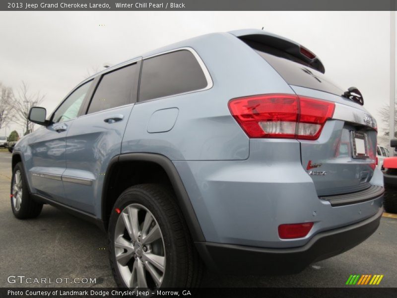 Winter Chill Pearl / Black 2013 Jeep Grand Cherokee Laredo