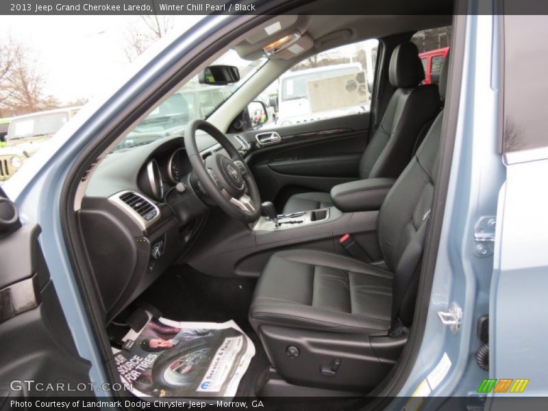 Winter Chill Pearl / Black 2013 Jeep Grand Cherokee Laredo