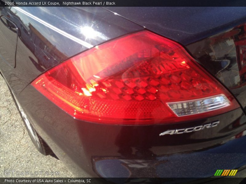 Nighthawk Black Pearl / Black 2006 Honda Accord LX Coupe