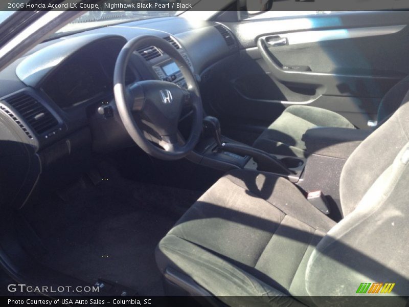 Nighthawk Black Pearl / Black 2006 Honda Accord LX Coupe