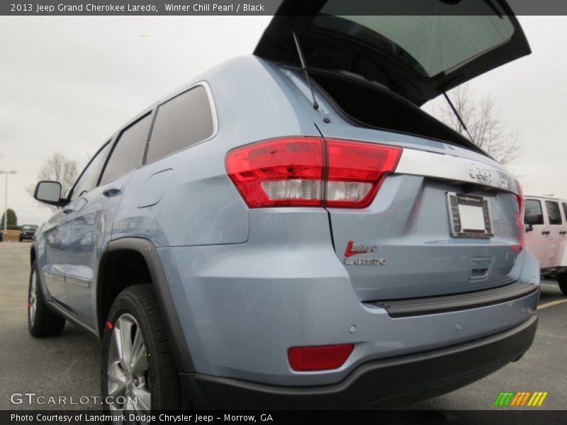 Winter Chill Pearl / Black 2013 Jeep Grand Cherokee Laredo