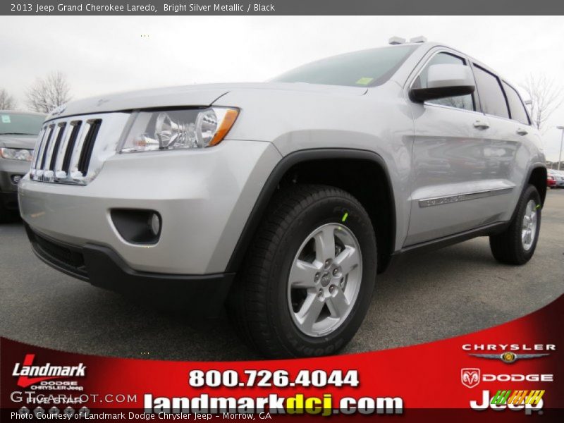 Bright Silver Metallic / Black 2013 Jeep Grand Cherokee Laredo