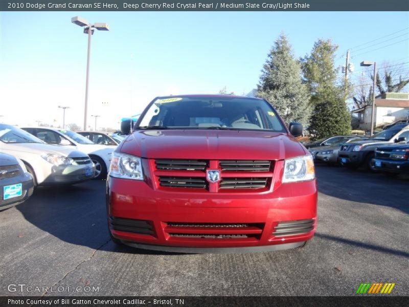 Deep Cherry Red Crystal Pearl / Medium Slate Gray/Light Shale 2010 Dodge Grand Caravan SE Hero