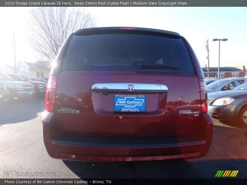 Deep Cherry Red Crystal Pearl / Medium Slate Gray/Light Shale 2010 Dodge Grand Caravan SE Hero