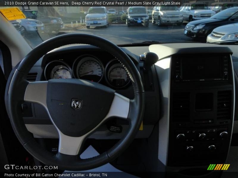 Deep Cherry Red Crystal Pearl / Medium Slate Gray/Light Shale 2010 Dodge Grand Caravan SE Hero