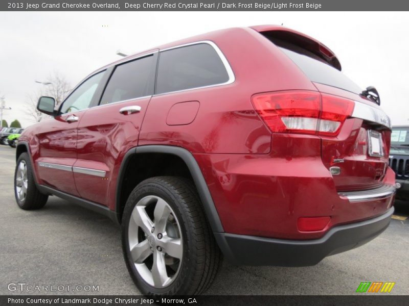 Deep Cherry Red Crystal Pearl / Dark Frost Beige/Light Frost Beige 2013 Jeep Grand Cherokee Overland