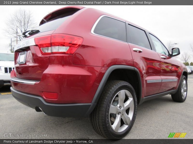 Deep Cherry Red Crystal Pearl / Dark Frost Beige/Light Frost Beige 2013 Jeep Grand Cherokee Overland