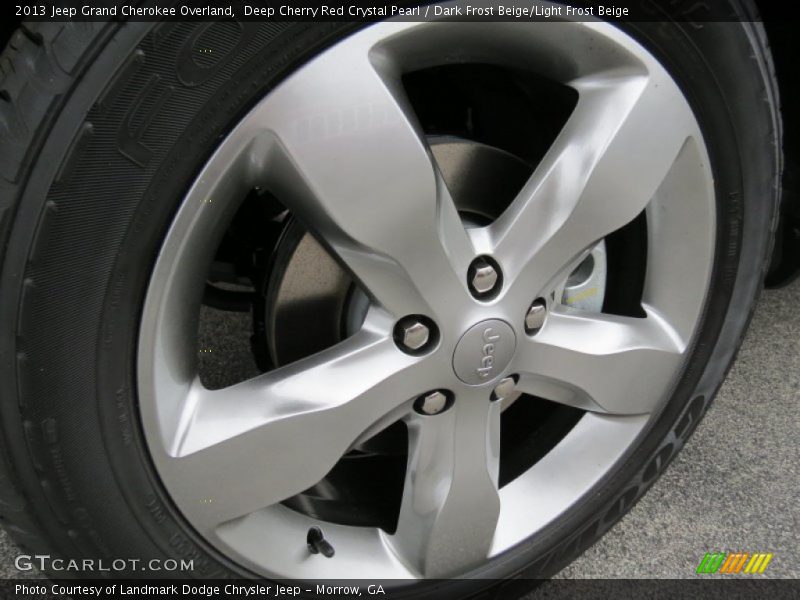Deep Cherry Red Crystal Pearl / Dark Frost Beige/Light Frost Beige 2013 Jeep Grand Cherokee Overland