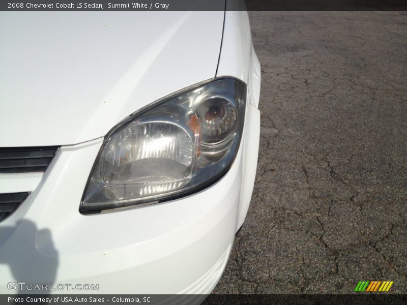 Summit White / Gray 2008 Chevrolet Cobalt LS Sedan