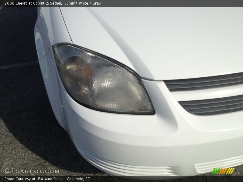 Summit White / Gray 2008 Chevrolet Cobalt LS Sedan