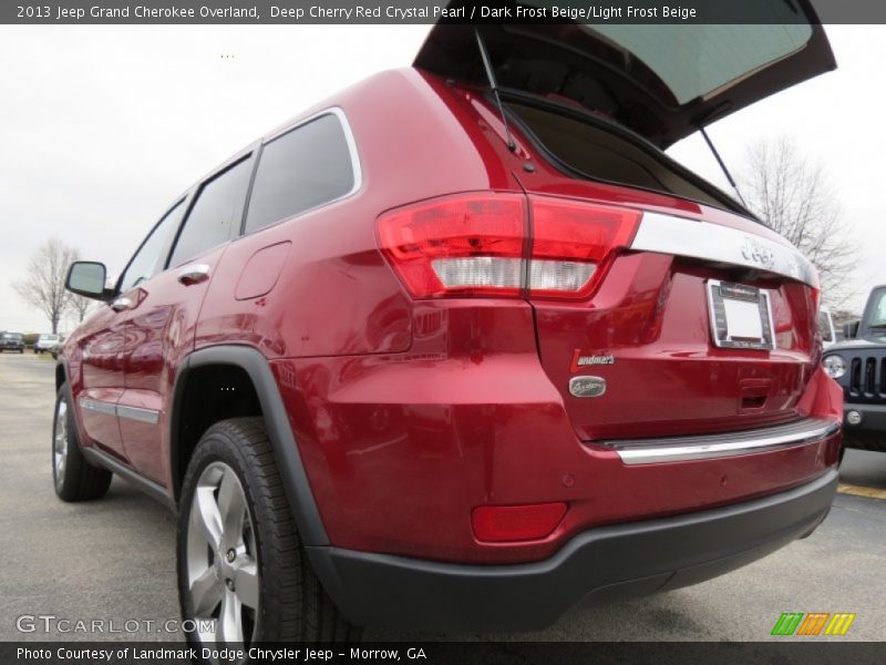 Deep Cherry Red Crystal Pearl / Dark Frost Beige/Light Frost Beige 2013 Jeep Grand Cherokee Overland