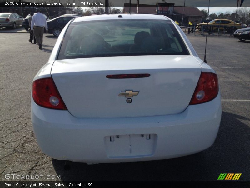 Summit White / Gray 2008 Chevrolet Cobalt LS Sedan