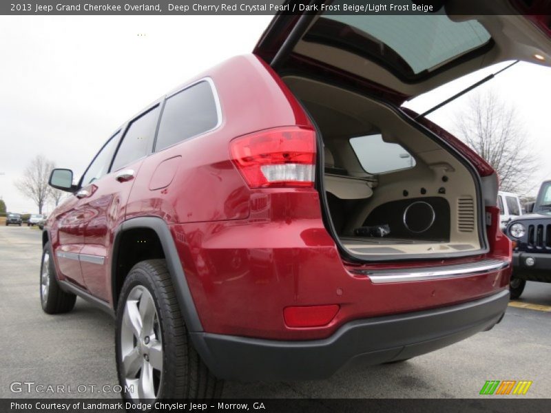 Deep Cherry Red Crystal Pearl / Dark Frost Beige/Light Frost Beige 2013 Jeep Grand Cherokee Overland