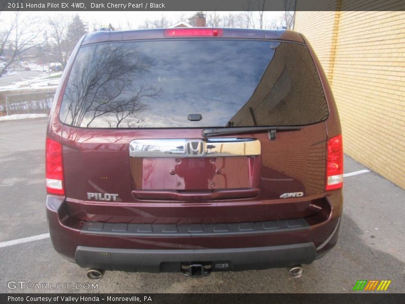 Dark Cherry Pearl / Black 2011 Honda Pilot EX 4WD