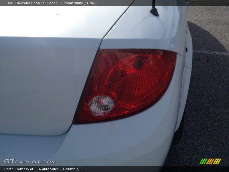 Summit White / Gray 2008 Chevrolet Cobalt LS Sedan