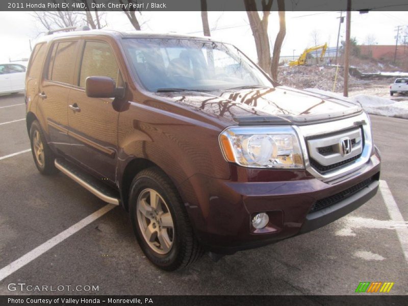 Dark Cherry Pearl / Black 2011 Honda Pilot EX 4WD