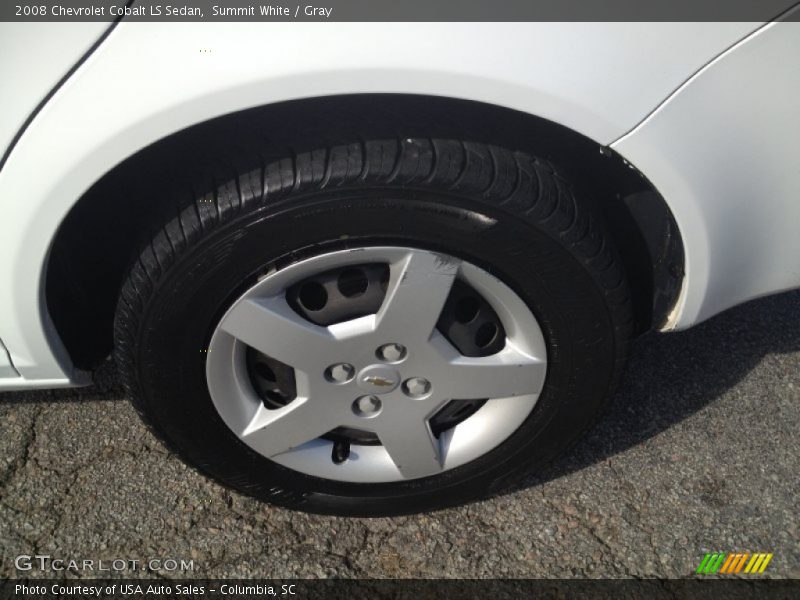 Summit White / Gray 2008 Chevrolet Cobalt LS Sedan