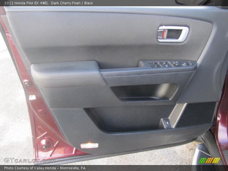 Dark Cherry Pearl / Black 2011 Honda Pilot EX 4WD