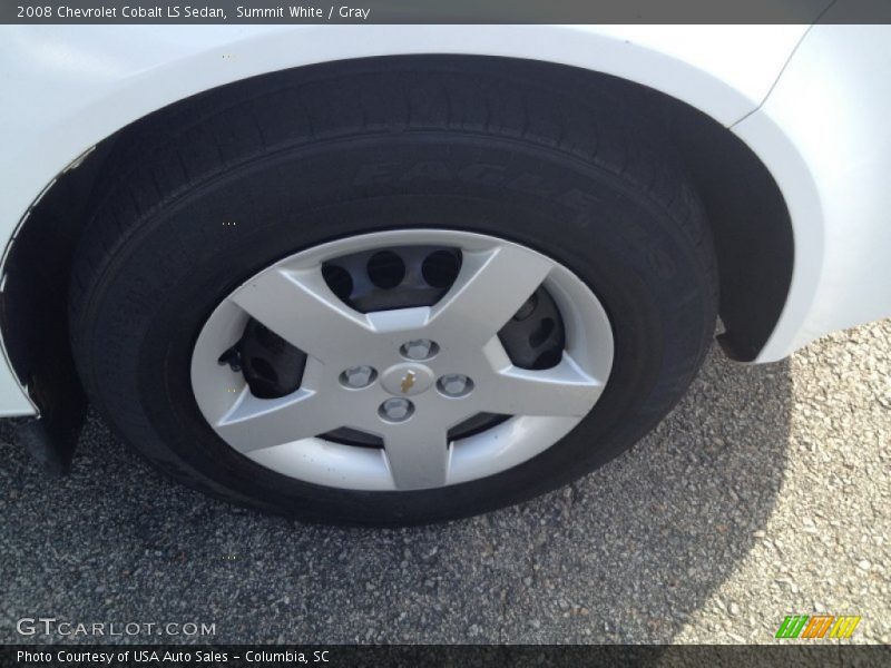Summit White / Gray 2008 Chevrolet Cobalt LS Sedan