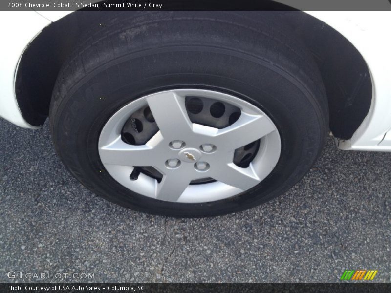 Summit White / Gray 2008 Chevrolet Cobalt LS Sedan