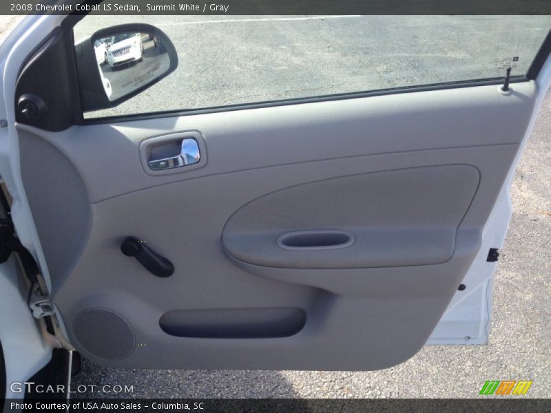 Summit White / Gray 2008 Chevrolet Cobalt LS Sedan
