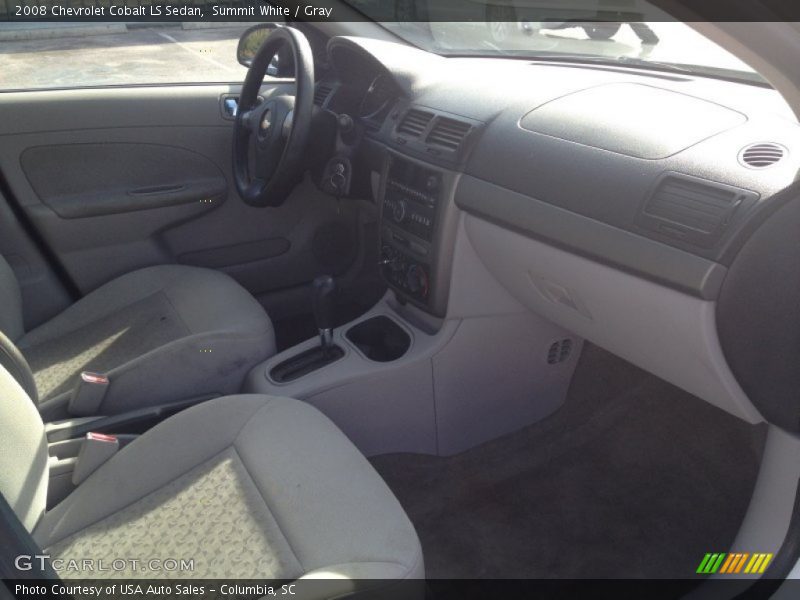 Summit White / Gray 2008 Chevrolet Cobalt LS Sedan