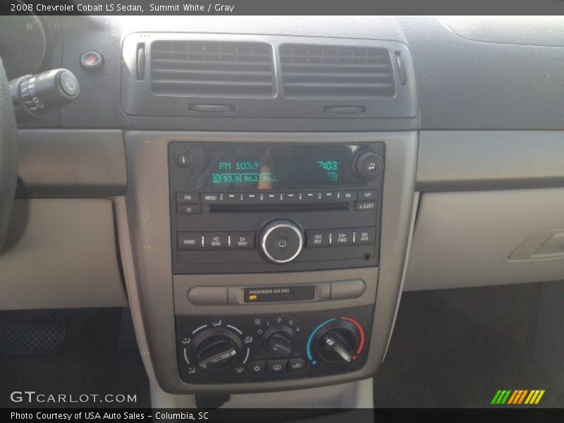Summit White / Gray 2008 Chevrolet Cobalt LS Sedan