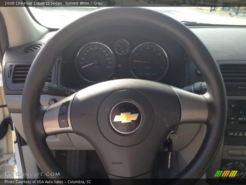 Summit White / Gray 2008 Chevrolet Cobalt LS Sedan