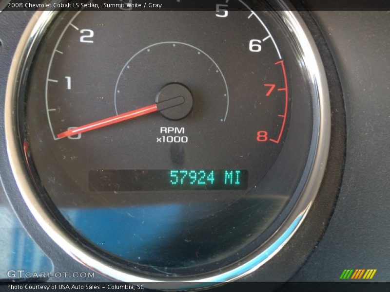 Summit White / Gray 2008 Chevrolet Cobalt LS Sedan