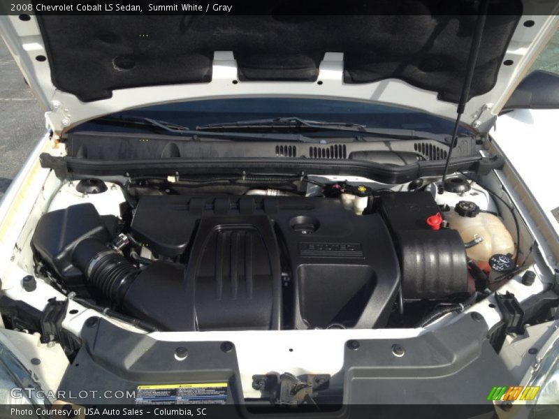 Summit White / Gray 2008 Chevrolet Cobalt LS Sedan