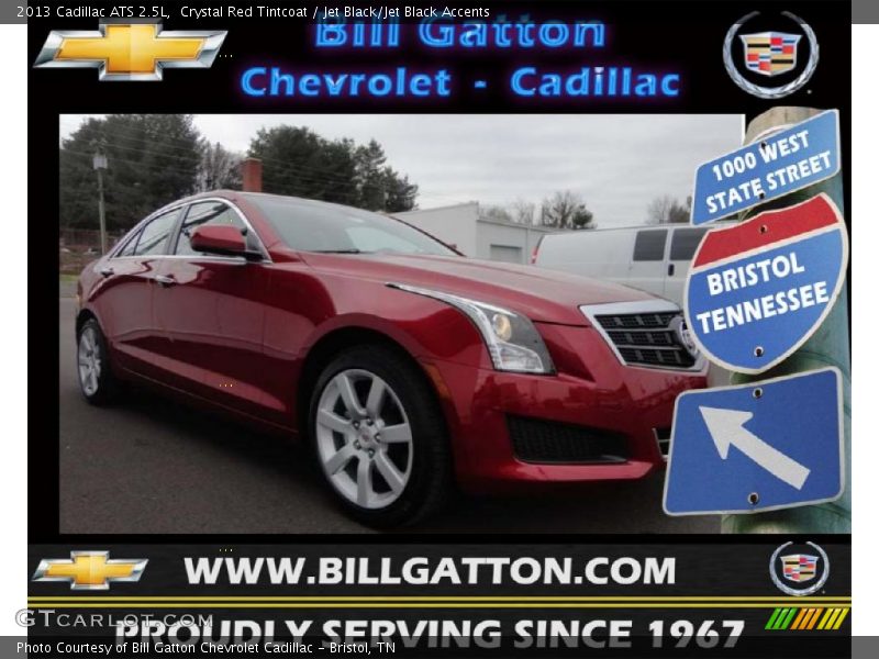 Crystal Red Tintcoat / Jet Black/Jet Black Accents 2013 Cadillac ATS 2.5L