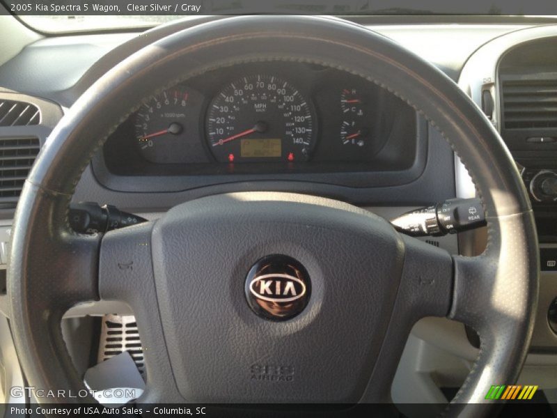 Clear Silver / Gray 2005 Kia Spectra 5 Wagon