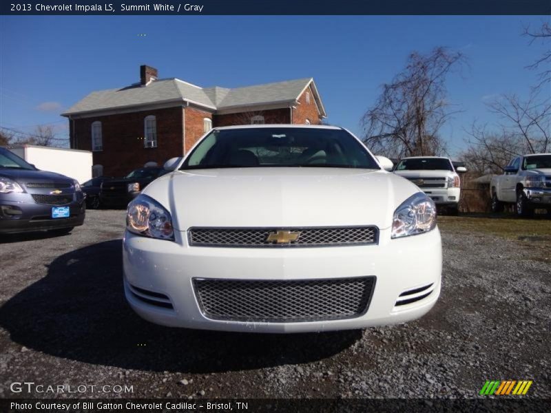 Summit White / Gray 2013 Chevrolet Impala LS