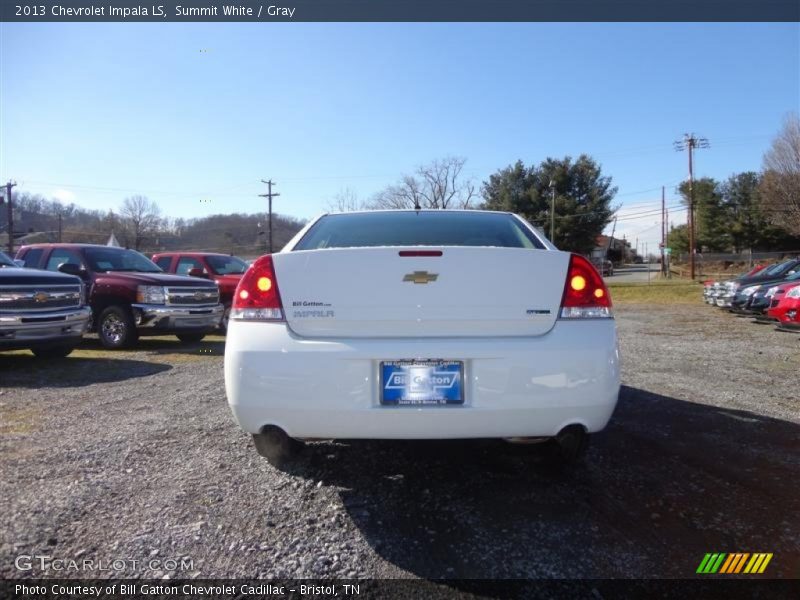 Summit White / Gray 2013 Chevrolet Impala LS