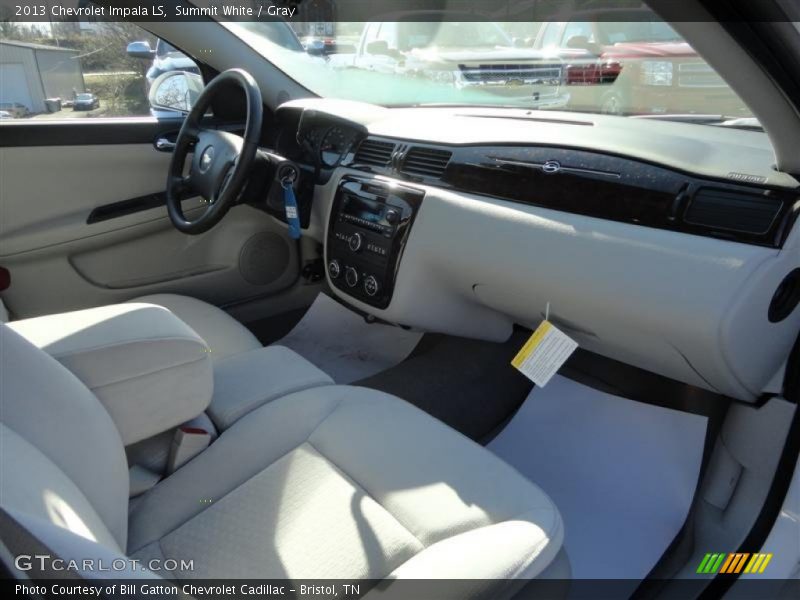 Summit White / Gray 2013 Chevrolet Impala LS