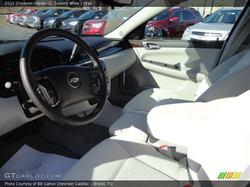 Summit White / Gray 2013 Chevrolet Impala LS